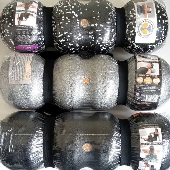 Rollga Other - ROLLGA Foam Rollers 3, 5 Resistance Bands & Bag 1 Exercise Ball, 1 Facial Roller